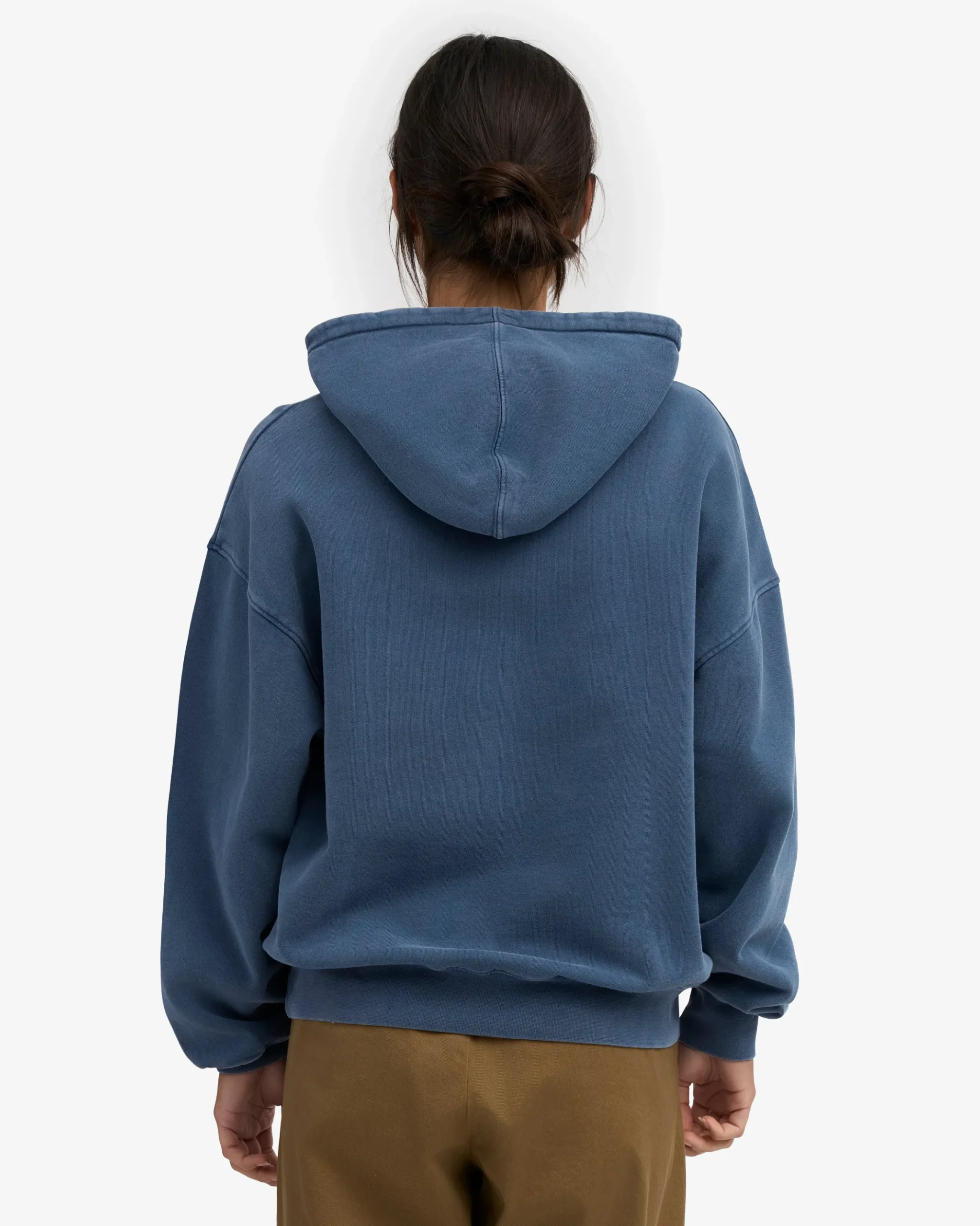 Organic Relaxed Hood Sweatsuit - Neptune Blue