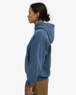 Organic Relaxed Hood Sweatsuit - Neptune Blue
