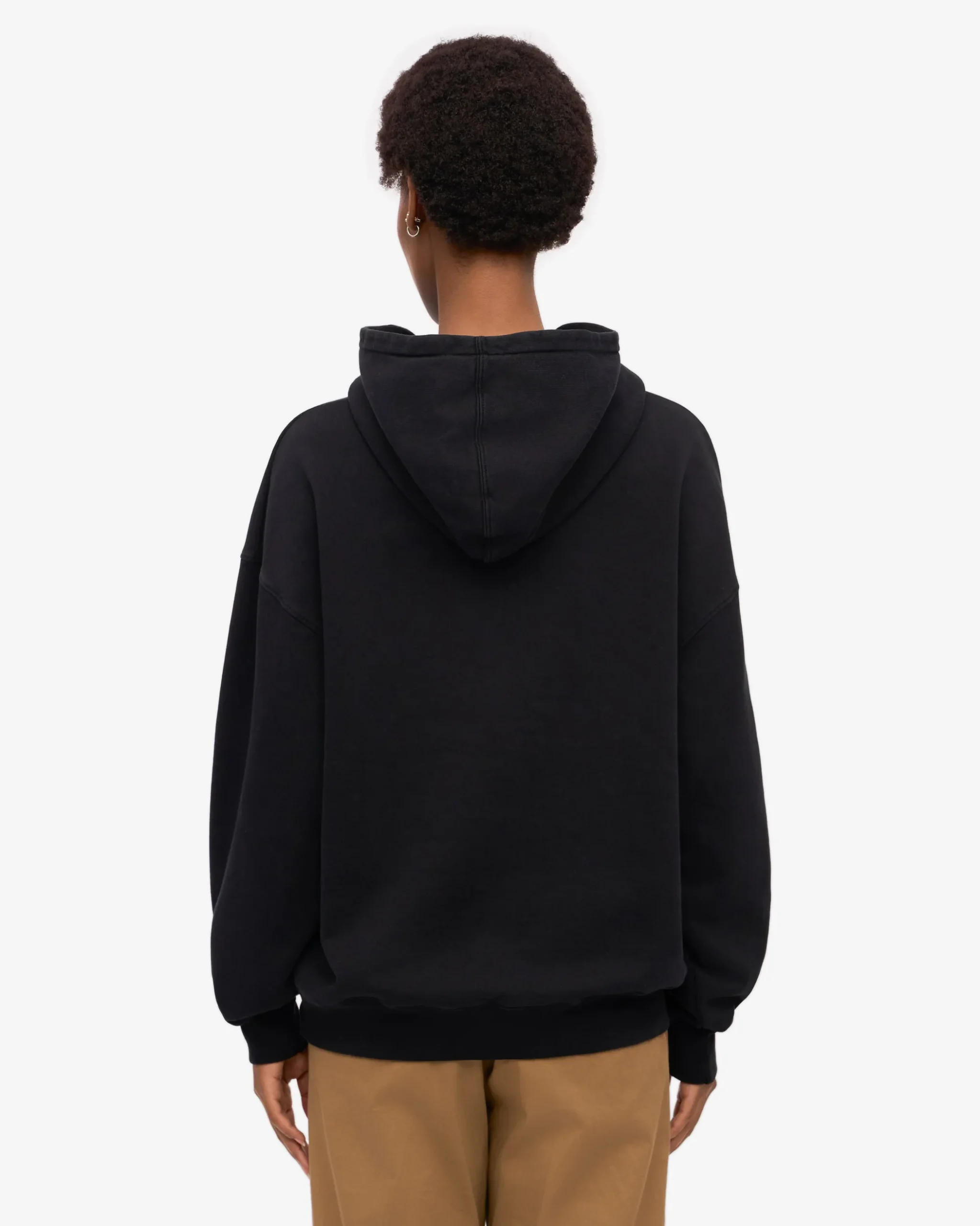 Organic Relaxed Hood Sweatsuit - Deep Black