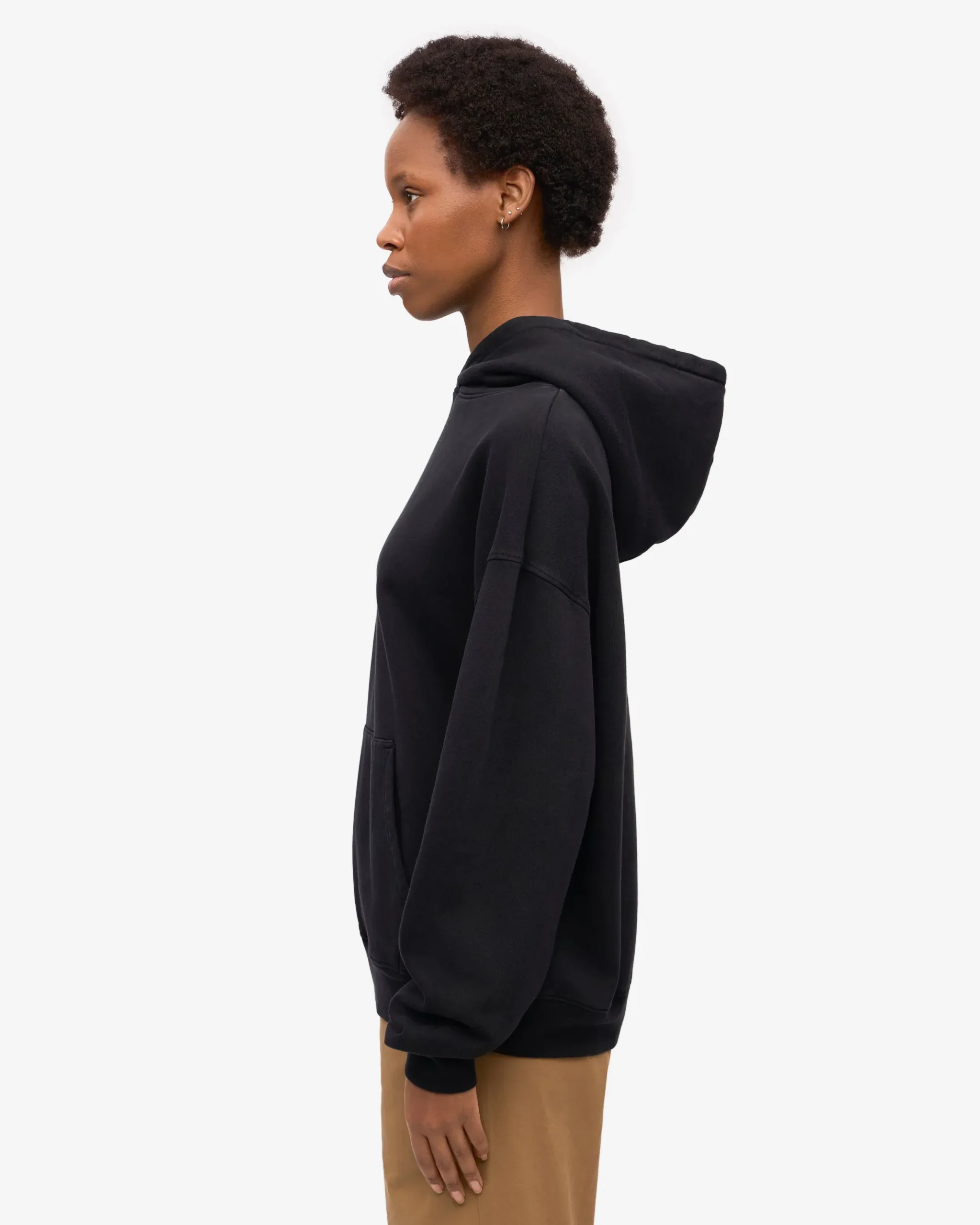Organic Relaxed Hood Sweatsuit - Deep Black