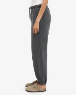 Organic Relaxed Hood Sweatsuit - Faded Black