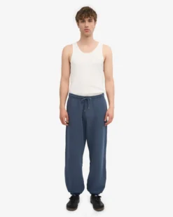 Organic Relaxed Hood Sweatsuit - Petrol Blue