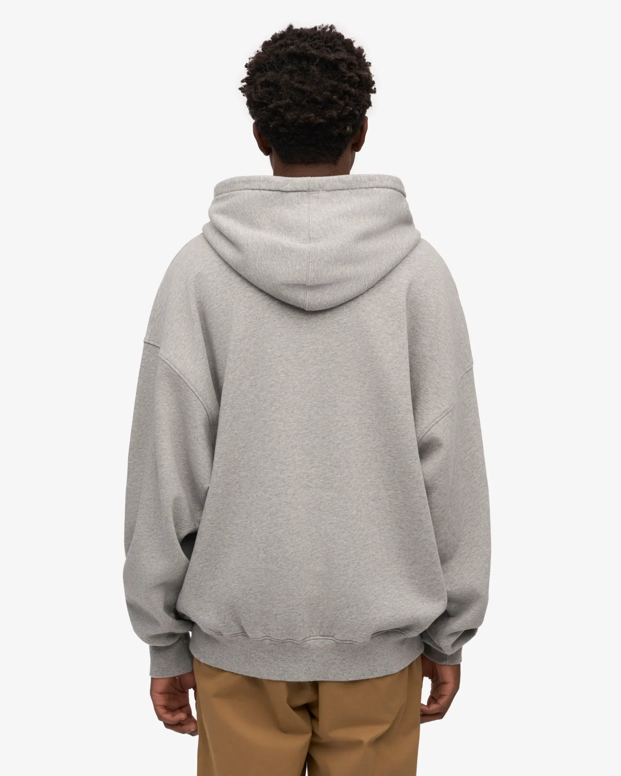Organic Relaxed Hood Sweatsuit - Heather Grey