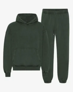 Organic Relaxed Hood Sweatsuit - Midnight Forest