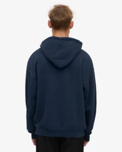Organic Relaxed Hood Sweatsuit - Navy Blue