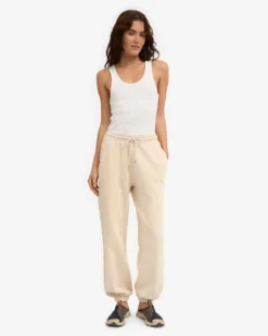 Organic Relaxed Hood Sweatsuit - Ivory White