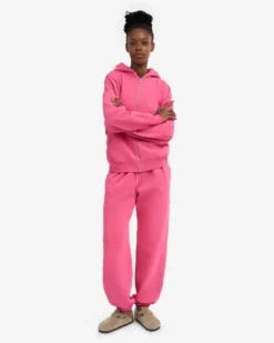 Organic Relaxed Sweatpants - Bubblegum Pink