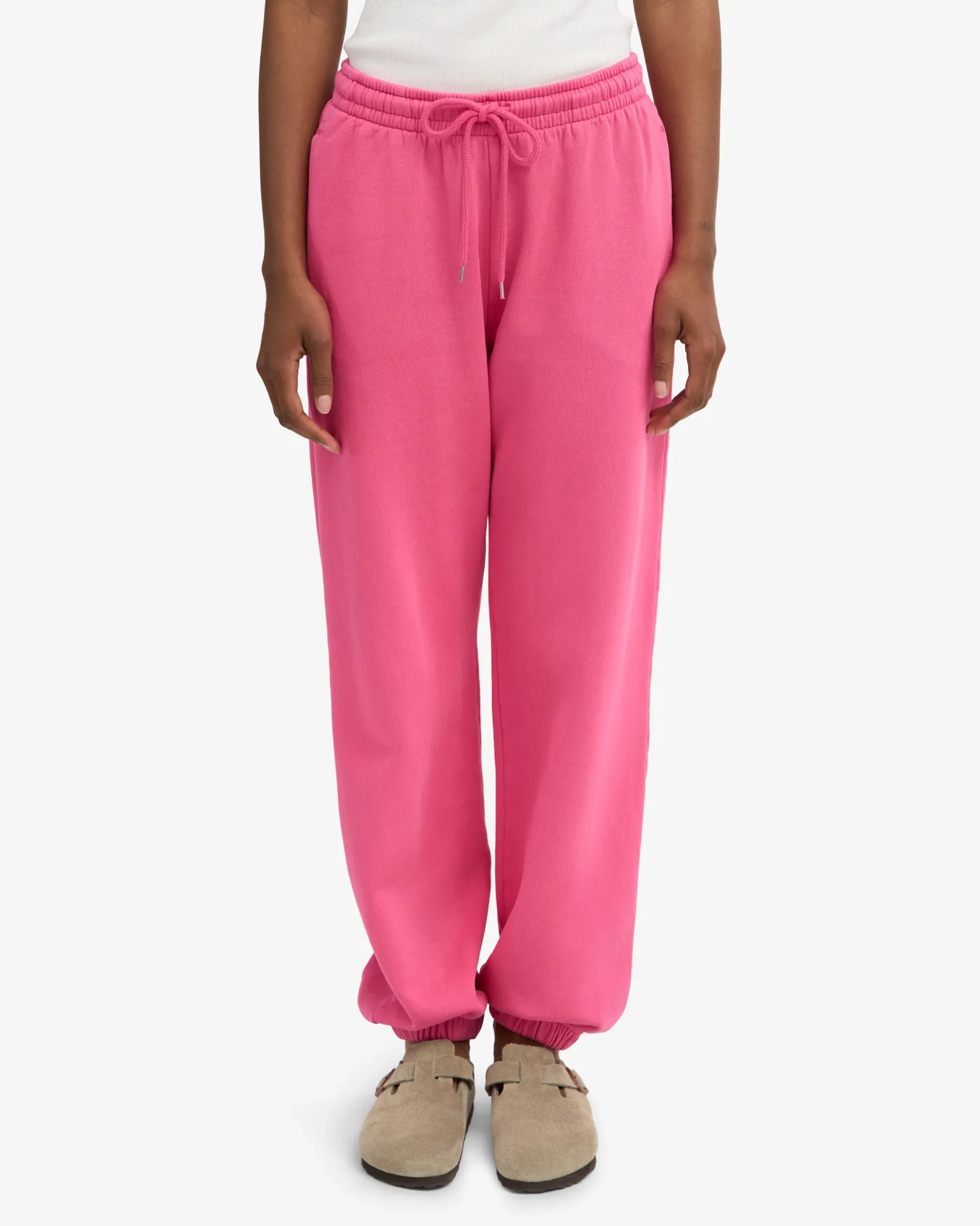 Organic Relaxed Sweatpants - Bubblegum Pink