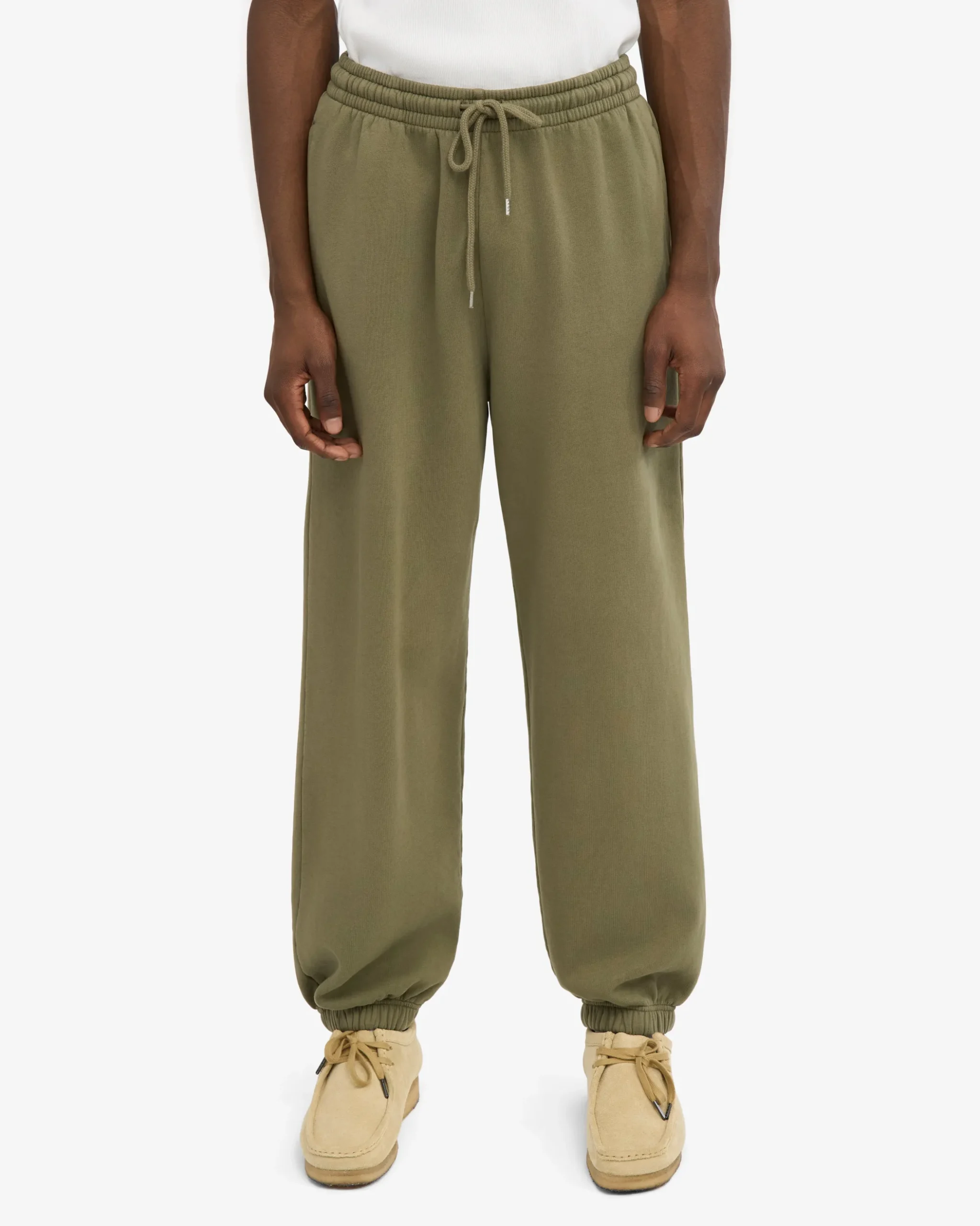 Organic Relaxed Sweatpants - Dusty Olive