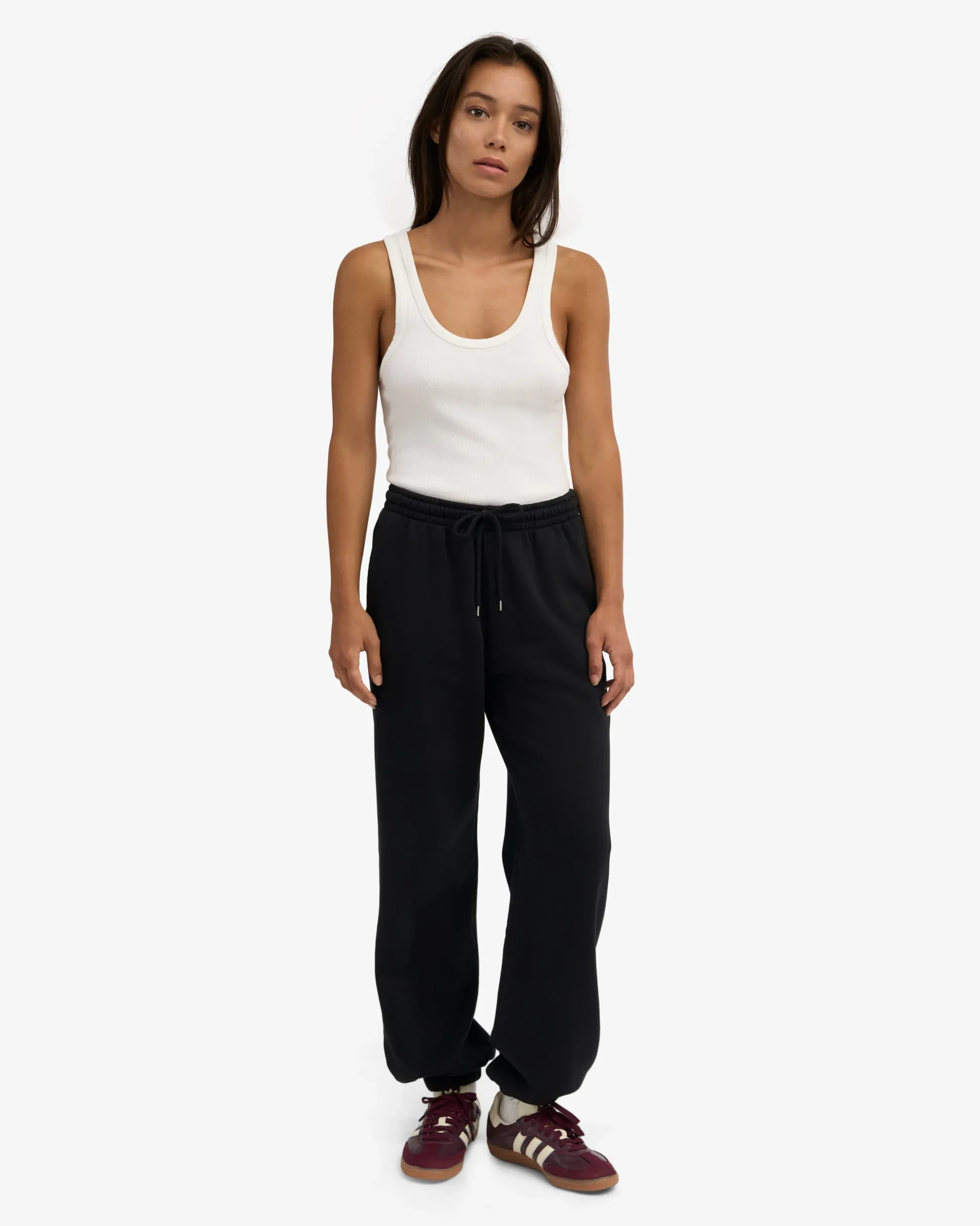 Organic Relaxed Sweatpants - Deep Black