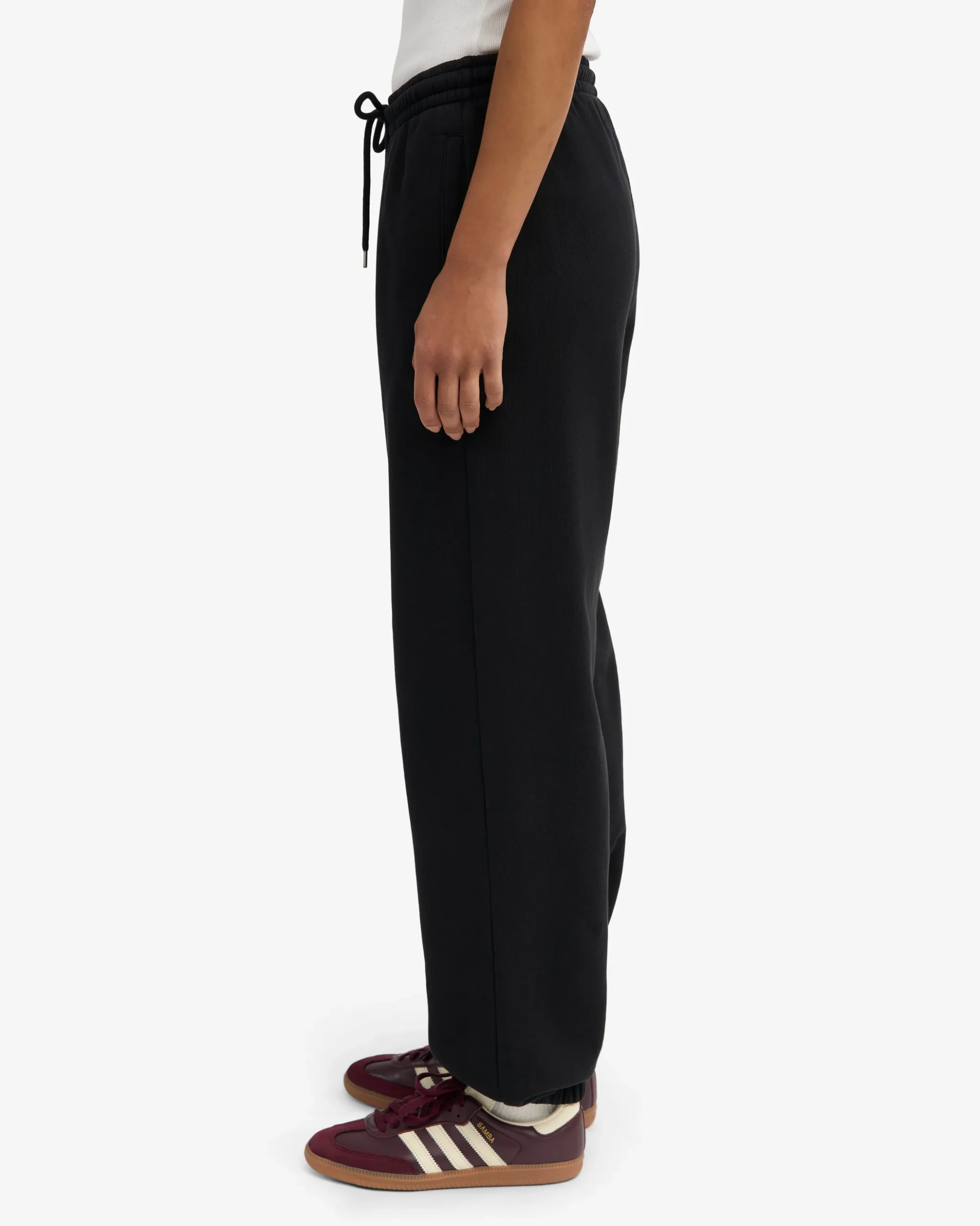 Organic Relaxed Sweatpants - Deep Black