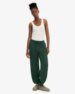 Organic Relaxed Sweatpants - Emerald Green