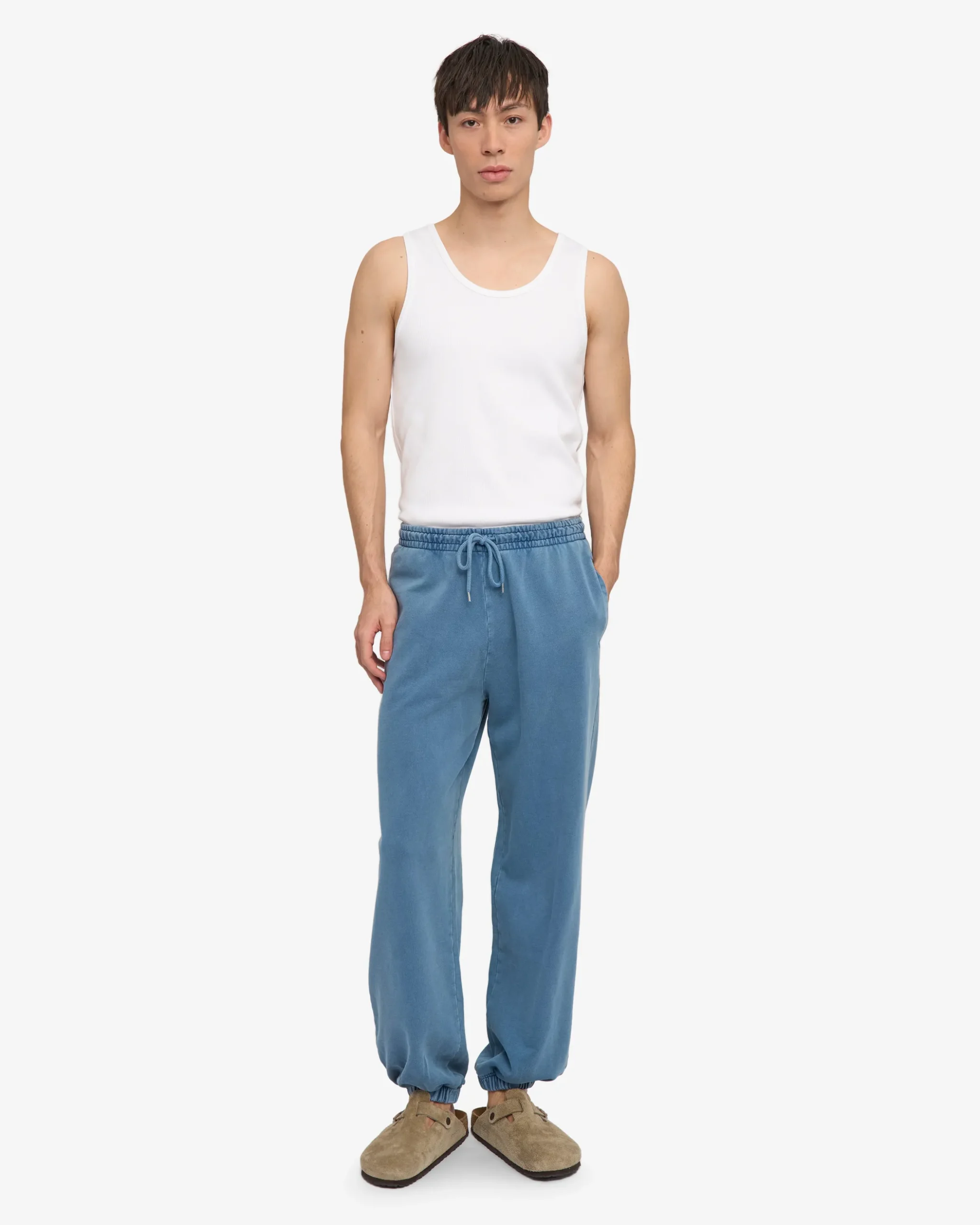 Organic Relaxed Sweatpants - Faded Indigo