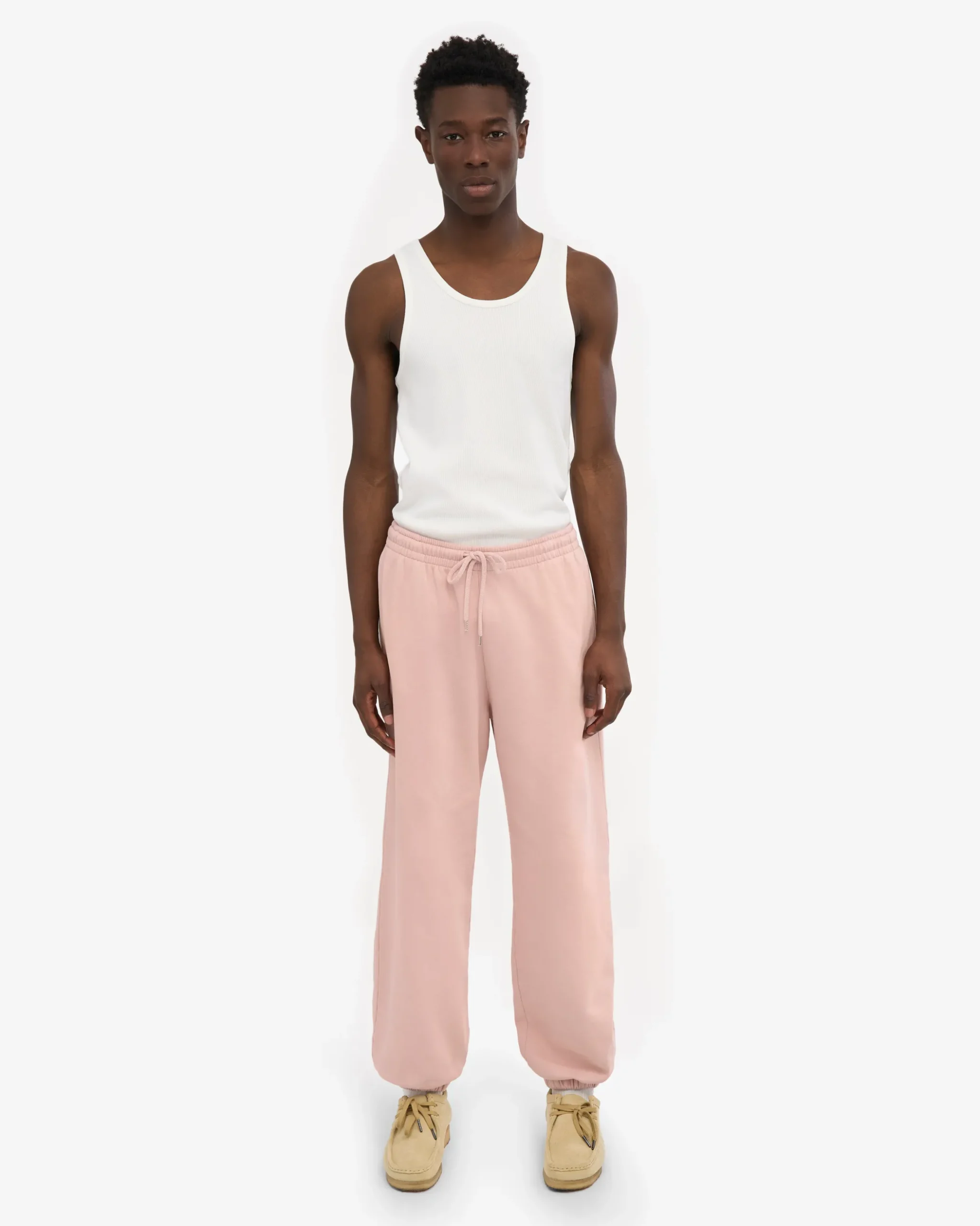Organic Relaxed Sweatpants - Faded Pink