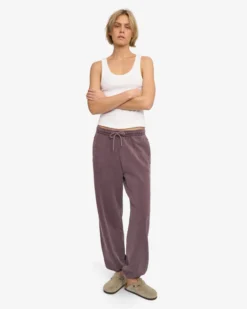 Organic Relaxed Sweatpants - Faded Grape