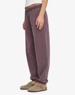Organic Relaxed Sweatpants - Faded Grape