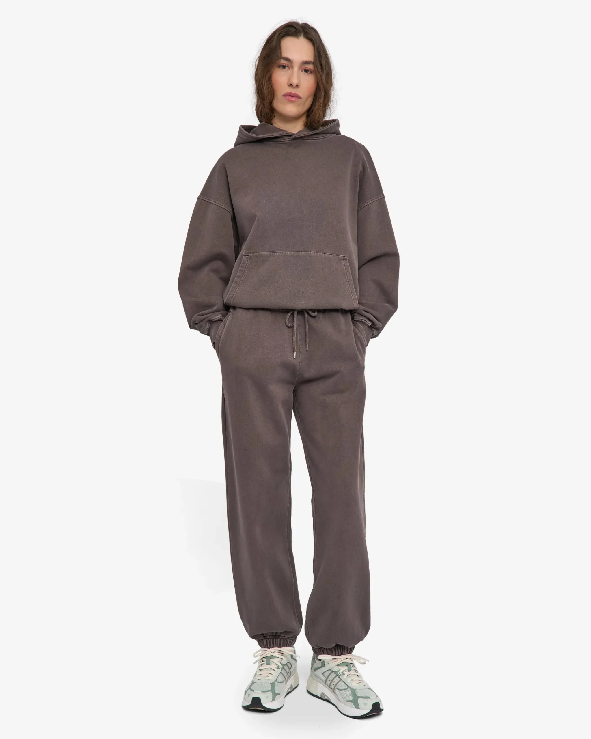 Organic Relaxed Sweatpants - Faded Mud