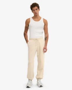 Organic Relaxed Sweatpants - Ivory White