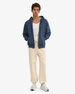 Organic Relaxed Sweatpants - Ivory White