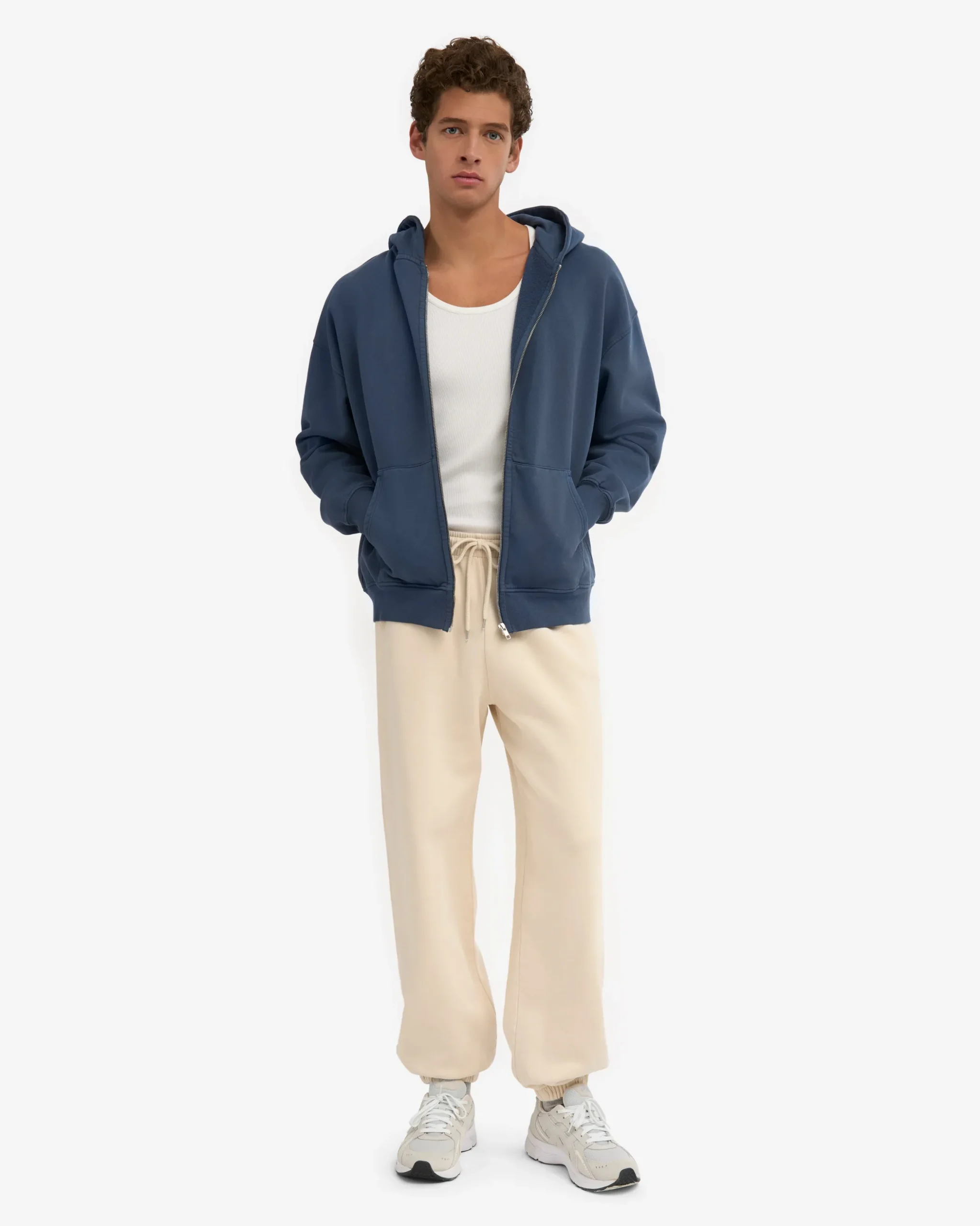 Organic Relaxed Sweatpants - Ivory White