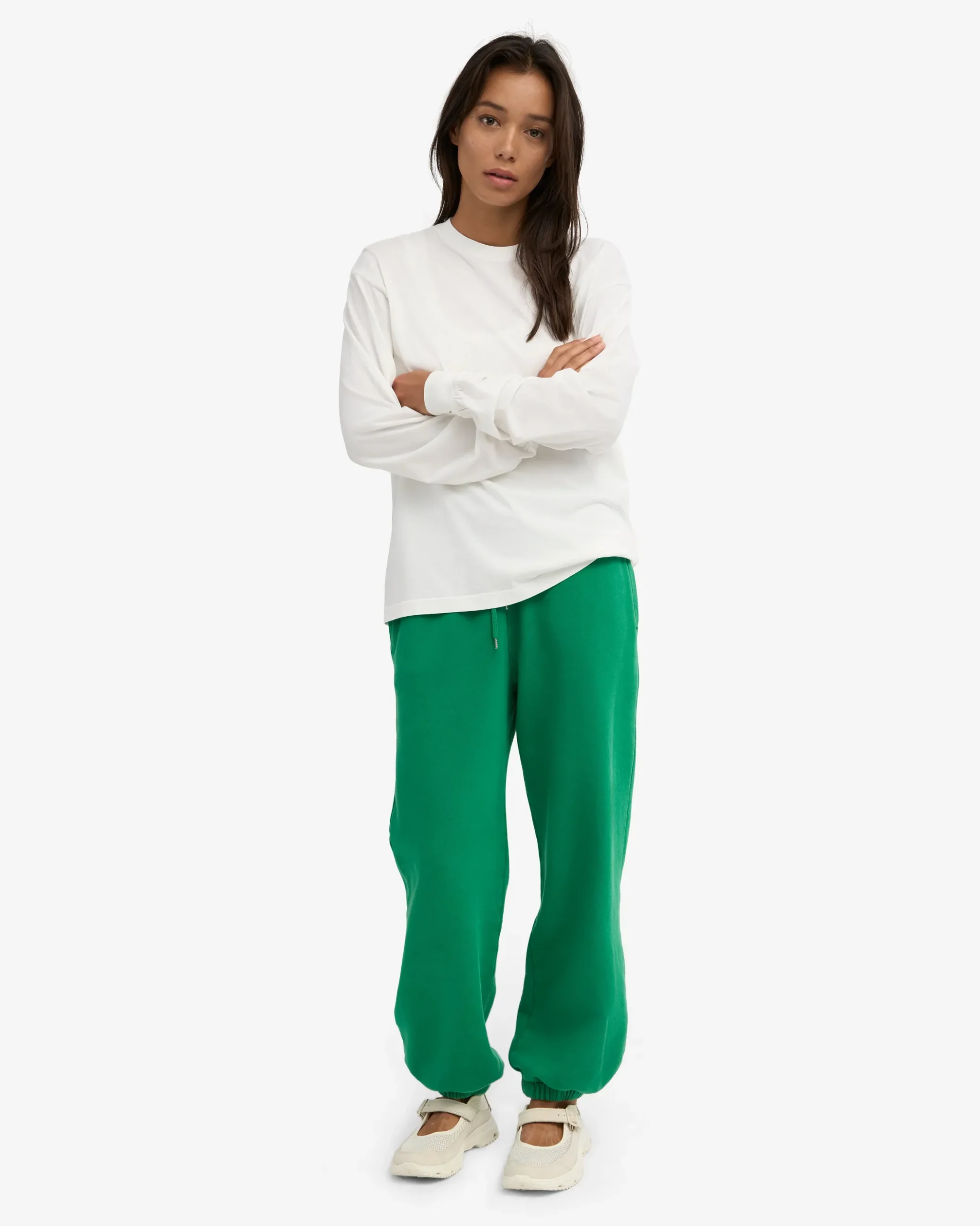 Organic Relaxed Sweatpants - Kelly Green