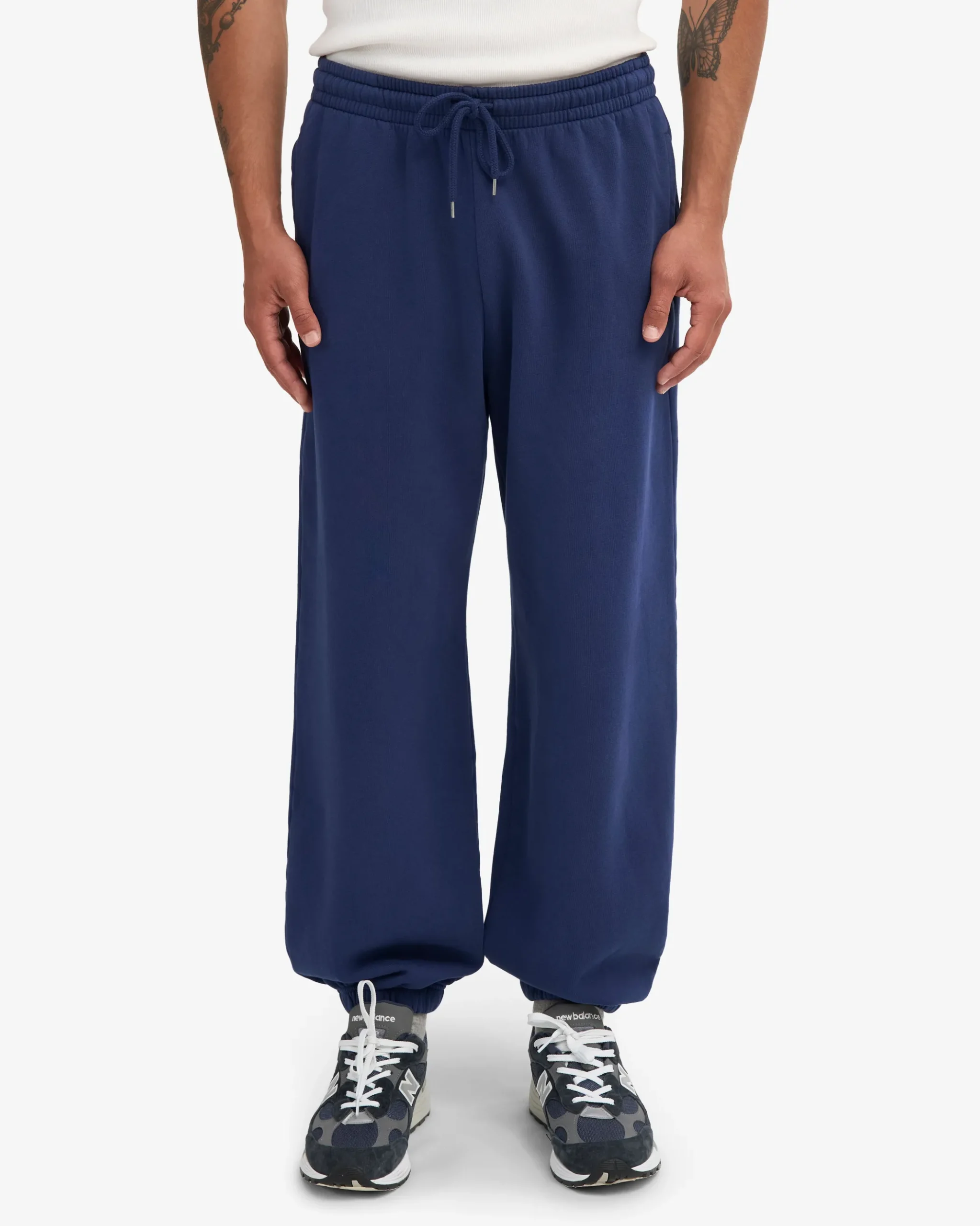Organic Relaxed Sweatpants - Marine Blue