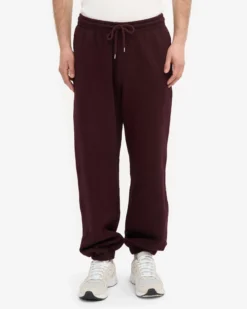 Organic Relaxed Sweatpants - Oxblood Red