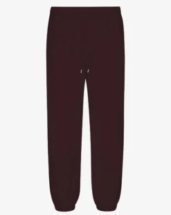 Organic Relaxed Sweatpants - Oxblood Red