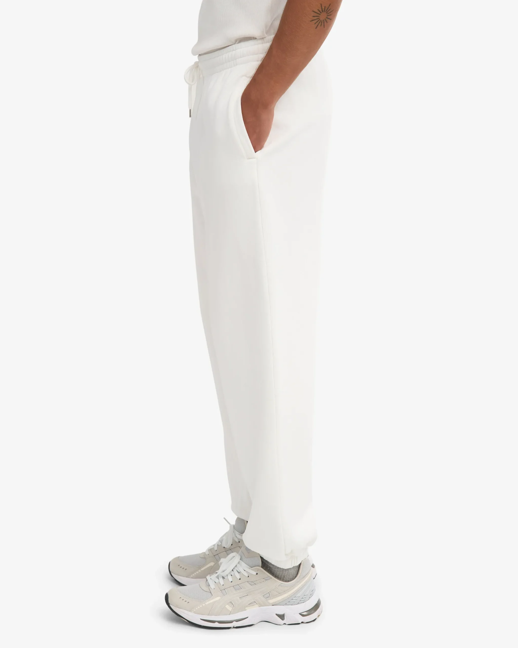 Organic Relaxed Sweatpants - Optical White