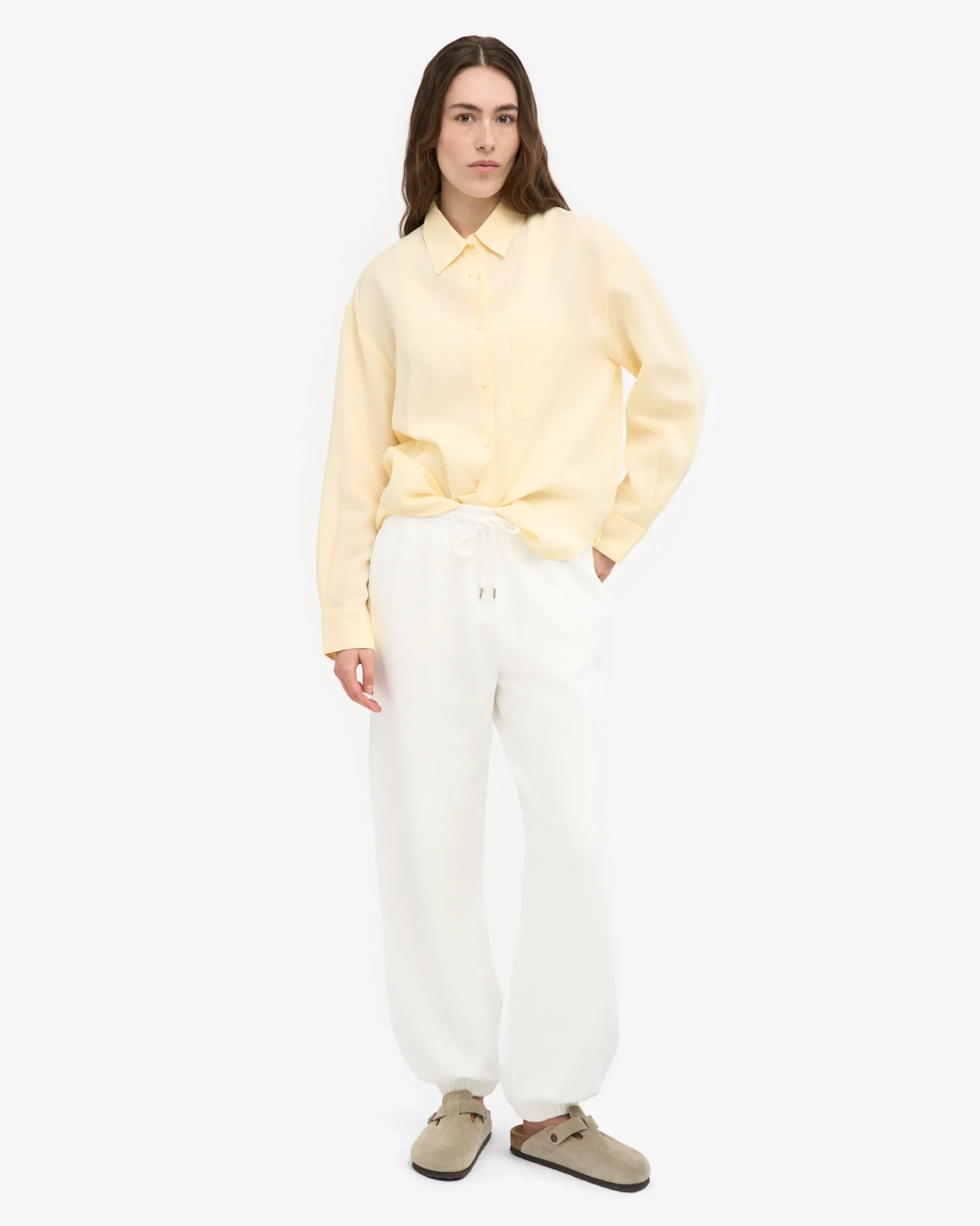 Organic Relaxed Sweatpants - Optical White