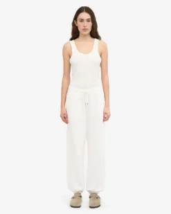 Organic Relaxed Sweatpants - Optical White