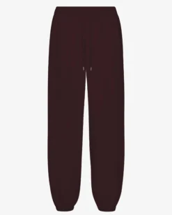 Organic Relaxed Sweatpants - Oxblood Red