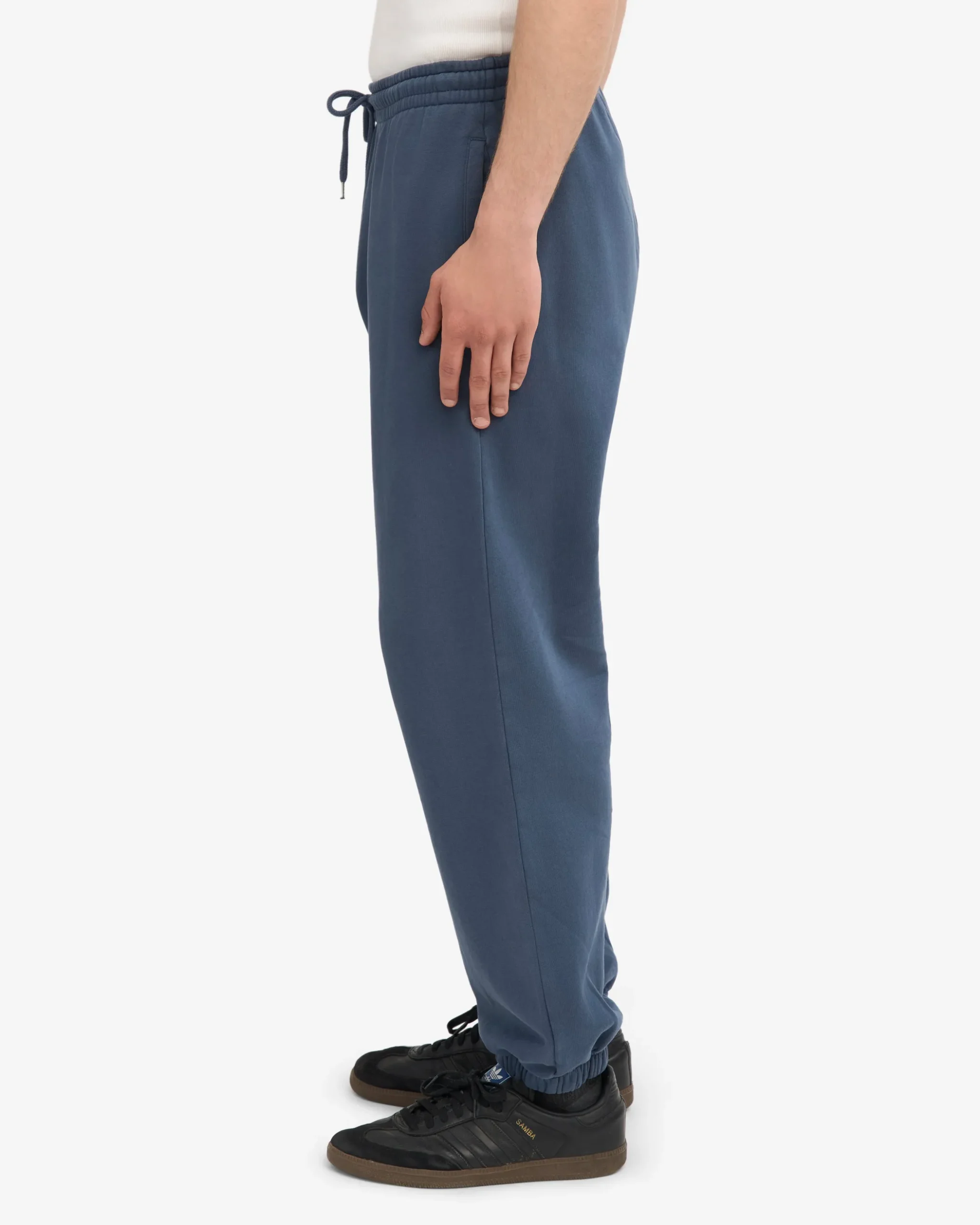 Organic Relaxed Sweatpants - Petrol Blue
