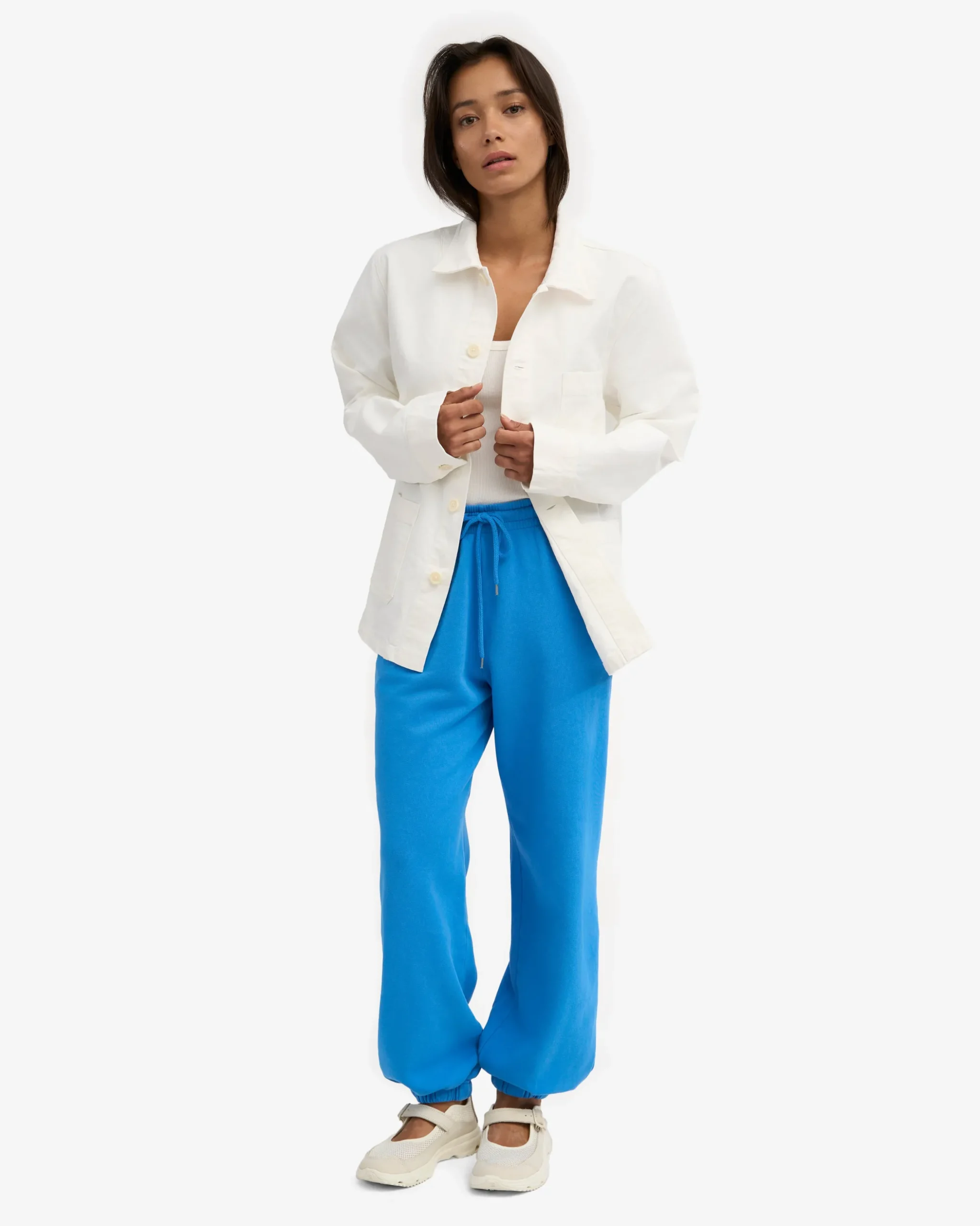 Organic Relaxed Sweatpants - Pacific Blue