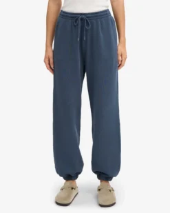 Organic Relaxed Sweatpants - Petrol Blue