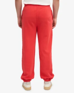 Organic Relaxed Sweatpants - Red Tangerine