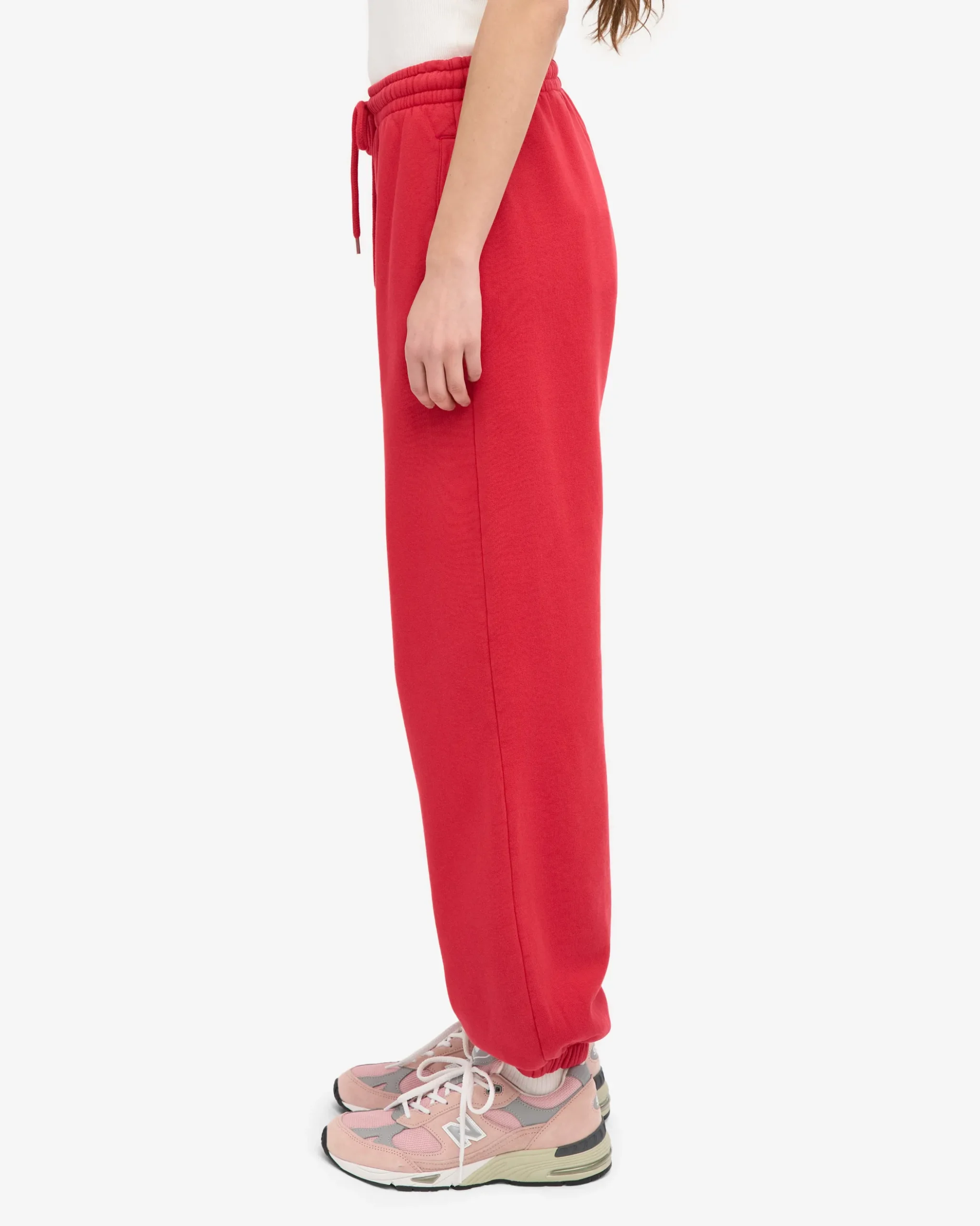 Organic Relaxed Sweatpants - Red Tangerine
