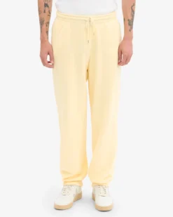 Organic Relaxed Sweatpants - Soft Yellow