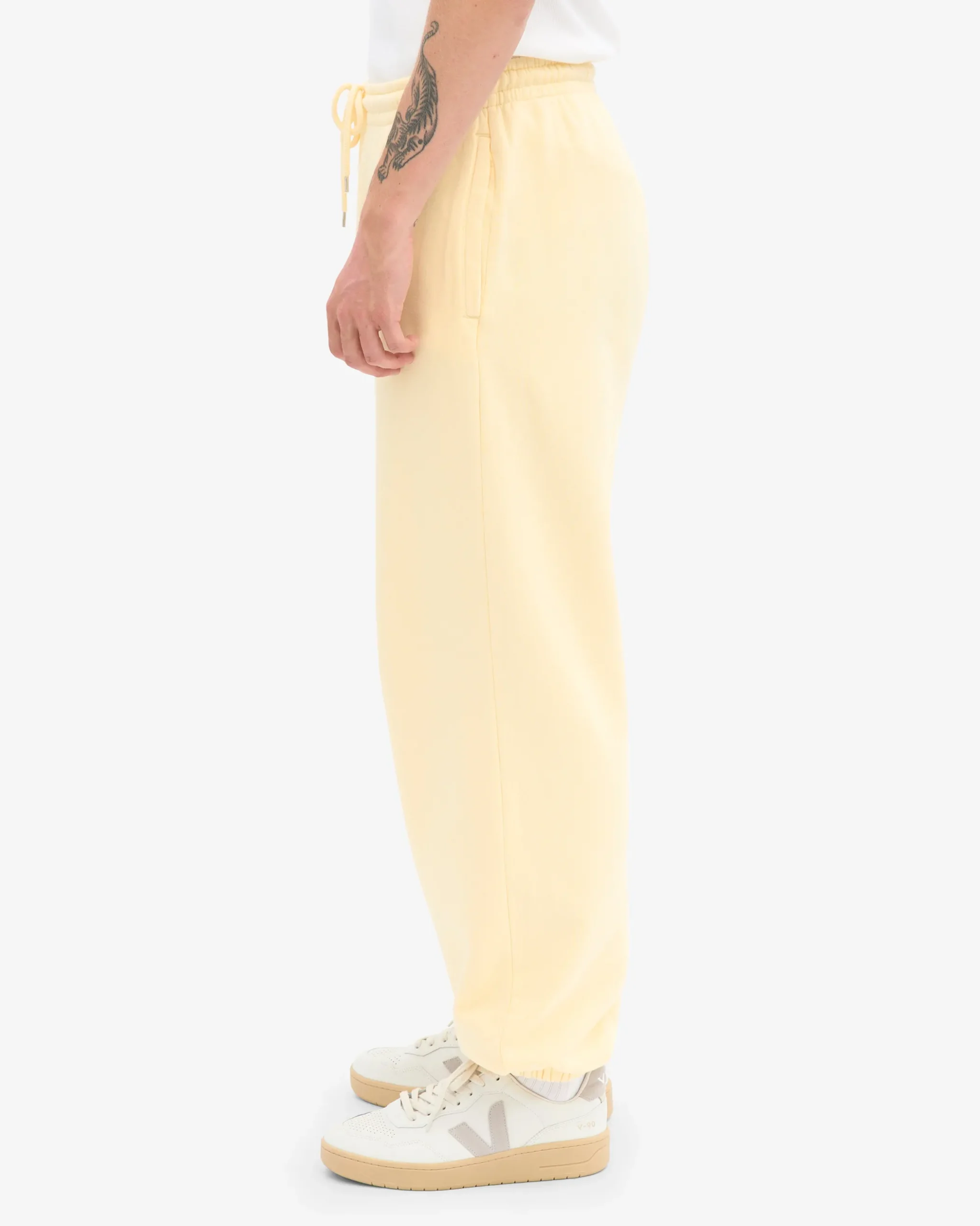 Organic Relaxed Sweatpants - Soft Yellow