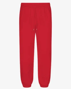 Organic Relaxed Sweatpants - Scarlet Red