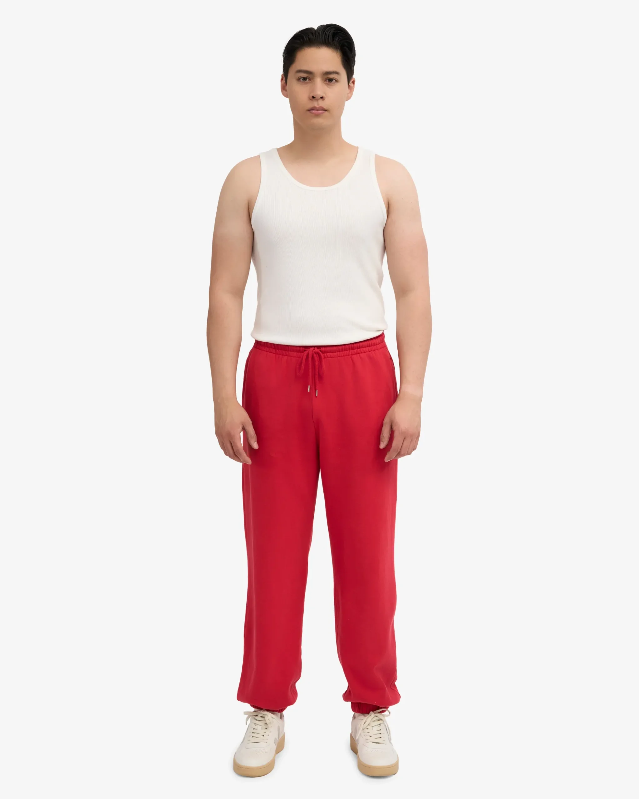 Organic Relaxed Sweatpants - Scarlet Red