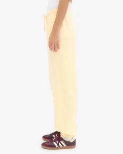 Organic Relaxed Sweatpants - Soft Yellow
