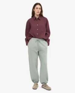 Organic Relaxed Sweatpants - Steel Blue
