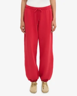 Organic Relaxed Sweatpants - Scarlet Red