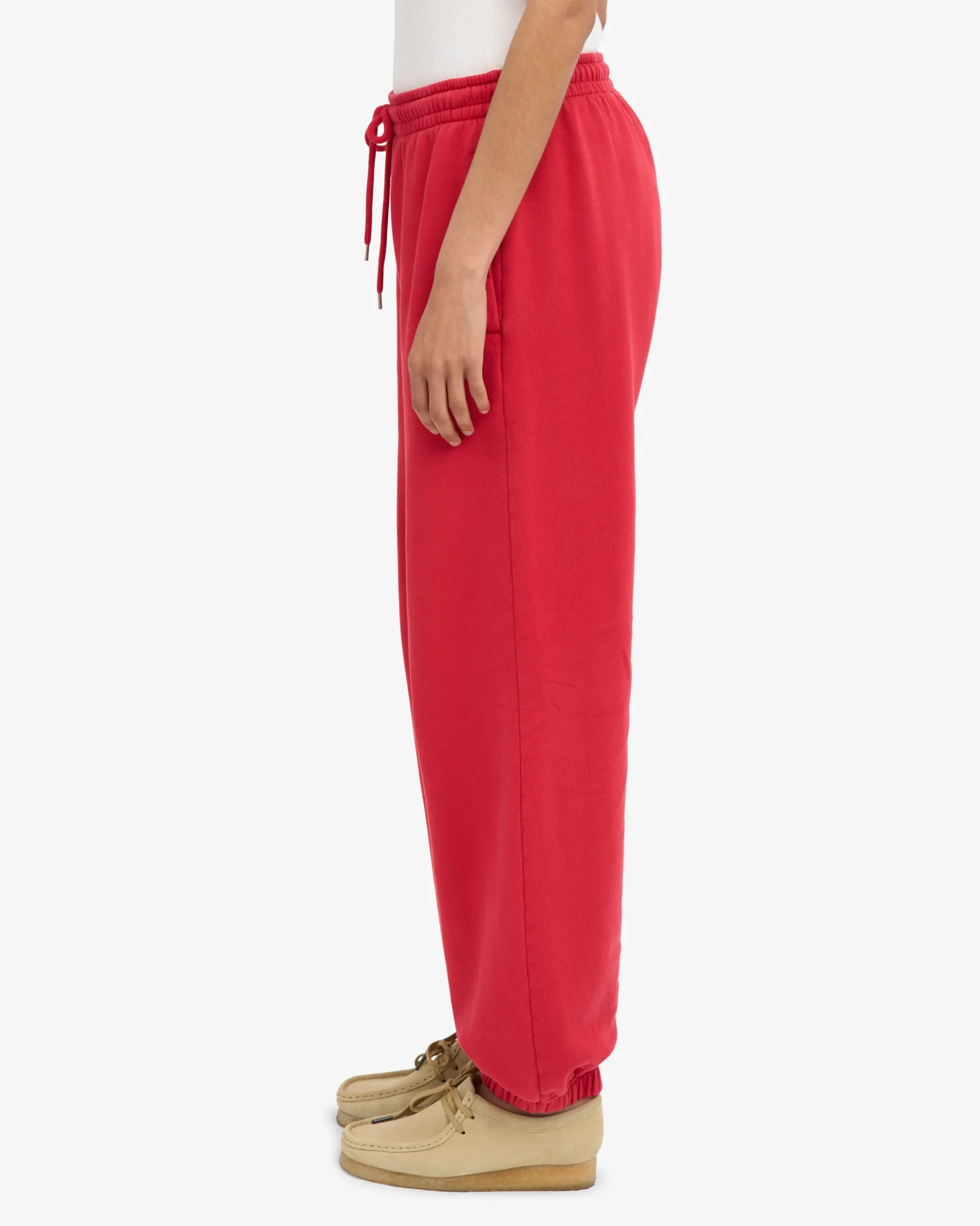 Organic Relaxed Sweatpants - Scarlet Red
