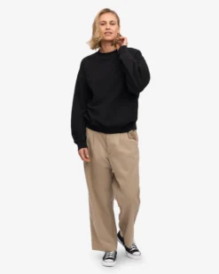 Organic Relaxed Sweatsuit - Deep Black
