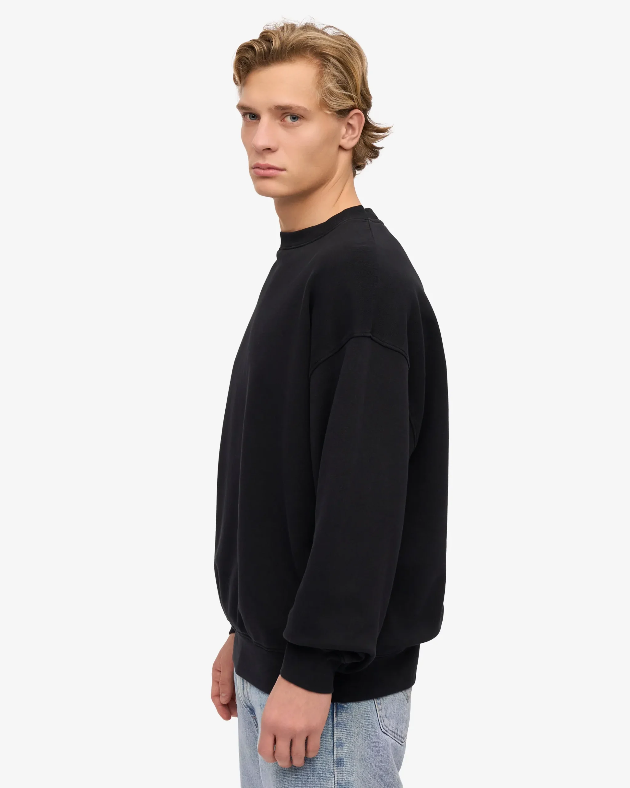 Organic Relaxed Sweatsuit - Deep Black
