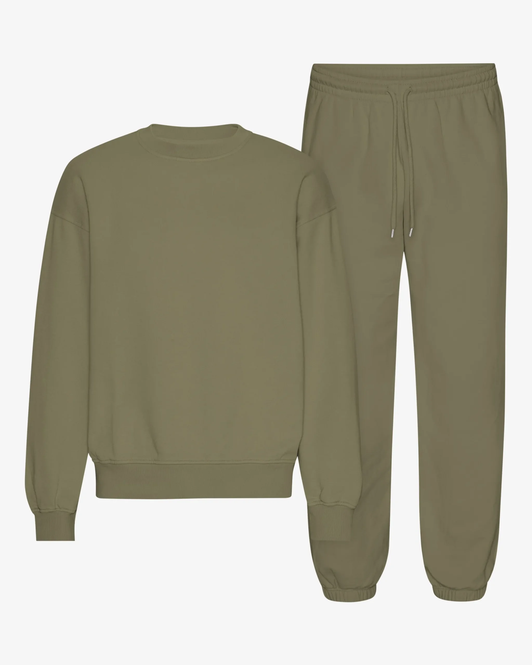 Organic Relaxed Sweatsuit - Dusty Olive