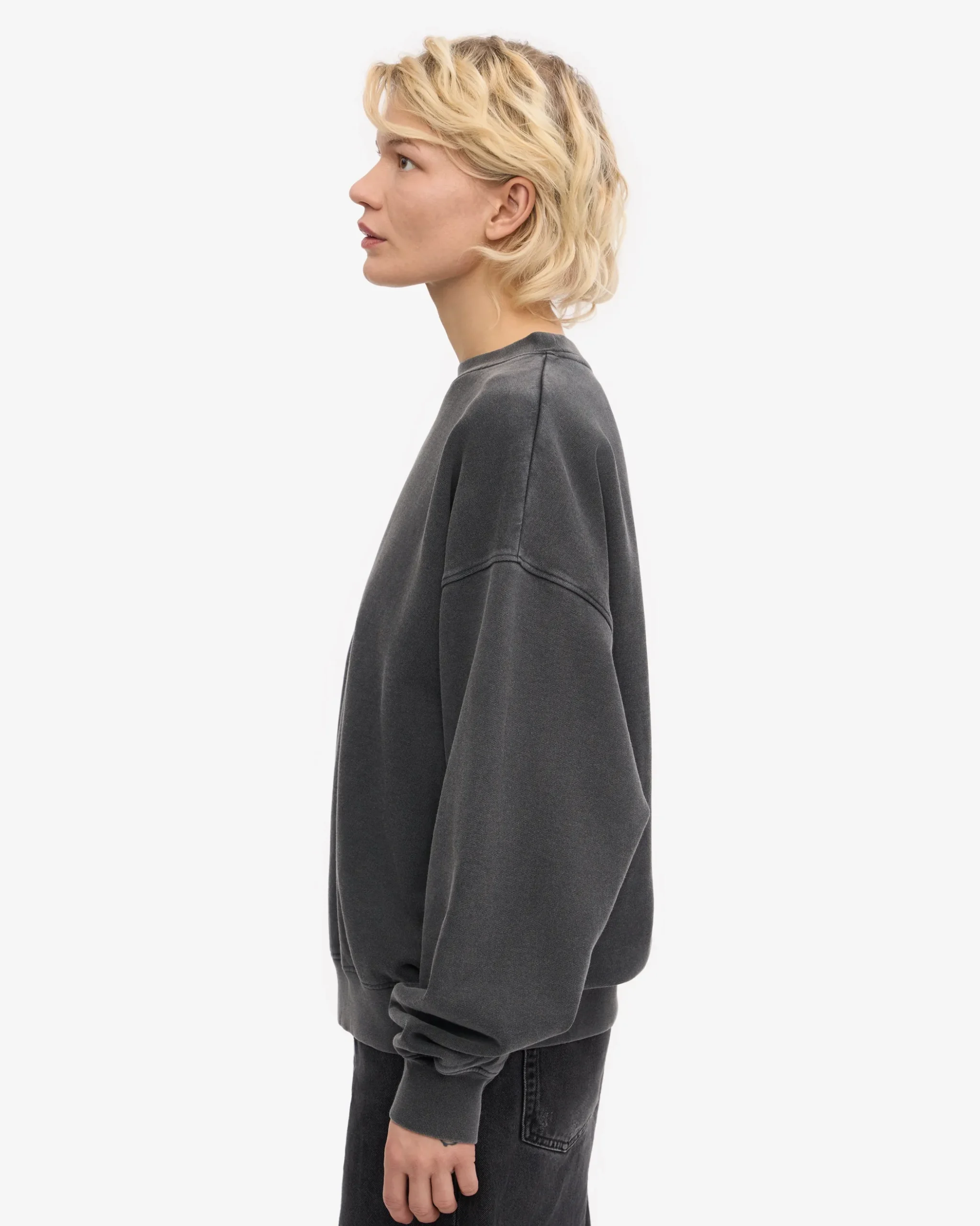 Organic Relaxed Sweatsuit - Faded Black