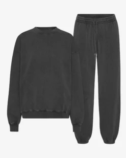 Organic Relaxed Sweatsuit - Faded Black